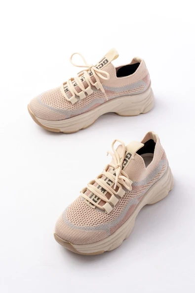 3001 Siyah Bağcıklı Fileli Günlük Spor Ayakkabı - 8