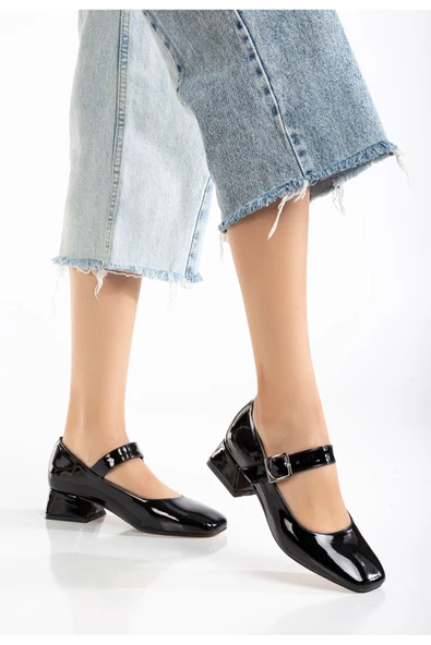 St-006 Bej Rugan Günlük 4 Cm Topuklu Ayakkabı - 4