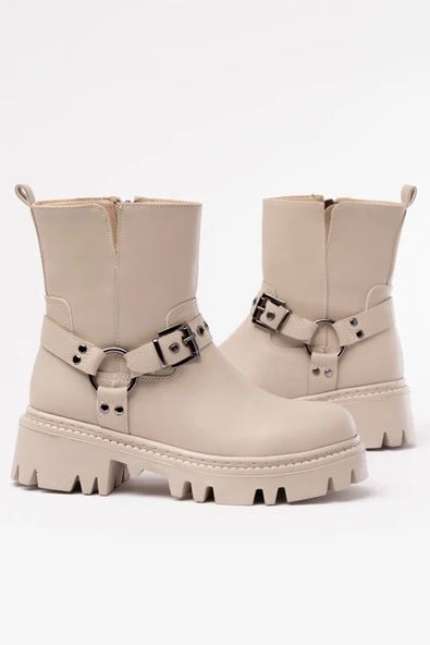 868-2015 Siyah Fermuarlı Günlük Kadın Bot - 8