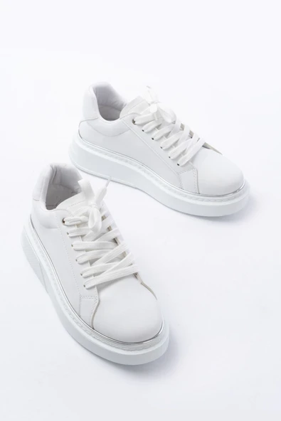 RS-2435 Siyah Platin Bağcıklı Dikişli Günlük Spor Ayakkabı - 11