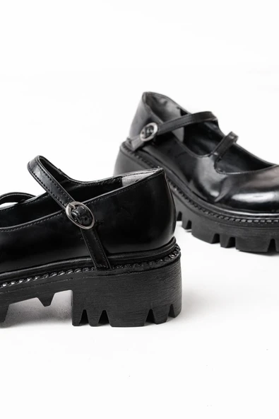 868-756 Siyah Süet Günlük Yüksek Tabanlı Loafer Ayakkabı - 11