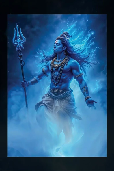 SELMIRA Lord Shiva Kanvas Tablo - 2