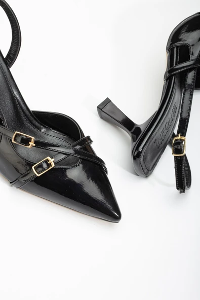 St-005 Leopar Günlük 7 Cm Topuklu Ayakkabı - 8