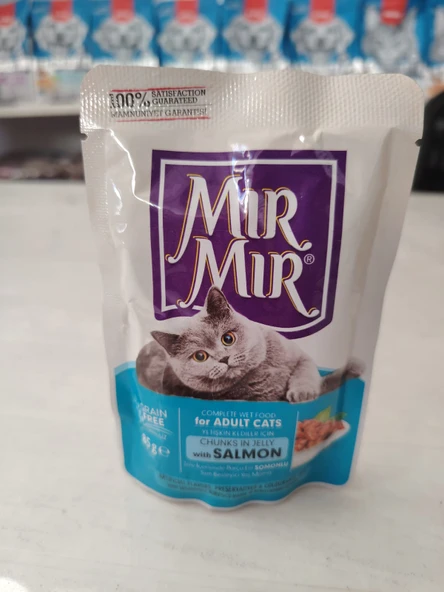 MIR MIR JÖLE İÇİNDE SOMONLU YAŞ MAMA 85 GR(24 ADET) ürün görseli