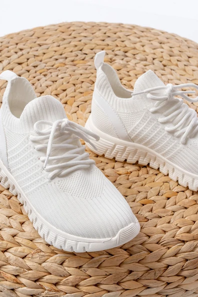 DM-501 Siyah Bağcıklı Faylon Taban Günlük Spor Ayakkabı - 9