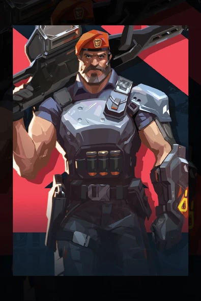 SELMIRA Valo Oyun FPS Brimstone Kanvas Tablo - 2