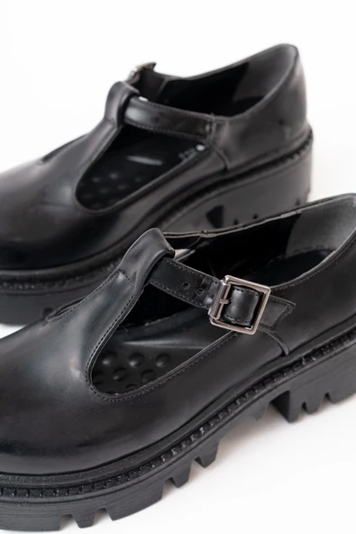 868-757 Siyah Günlük Yüksek Tabanlı Loafer Ayakkabı - 8