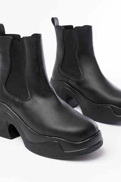 FZ-2400 Bej Yüksek Tabanlı Lastikli Günlük Kadın Bot - 12