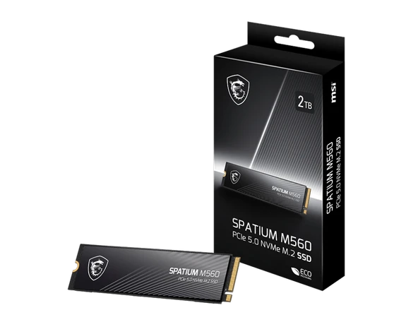 MSI SSD SPATIUM M560 PCIE 5.0 NVME M.2 1TB R:10300 W:8700 ürün görseli