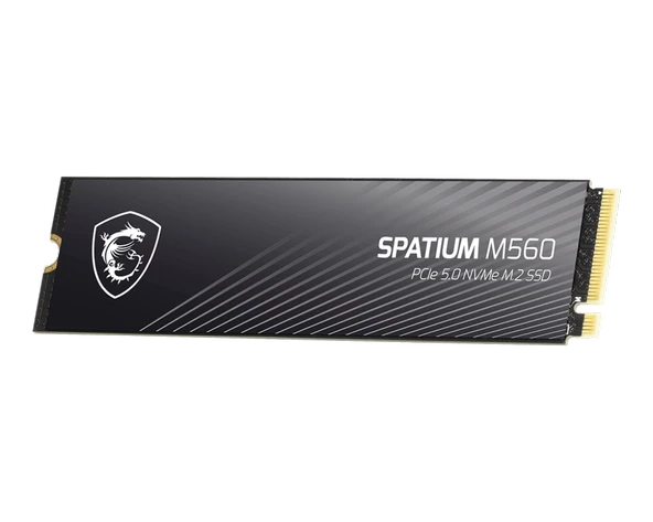 MSI SSD SPATIUM M560 PCIE 5.0 NVME M.2 1TB R:10300 W:8700 - Resim 2