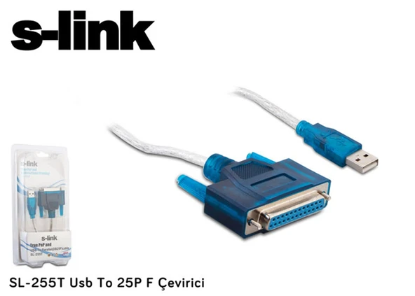S-link SL-255T Usb To 25P F Çevirici - 1