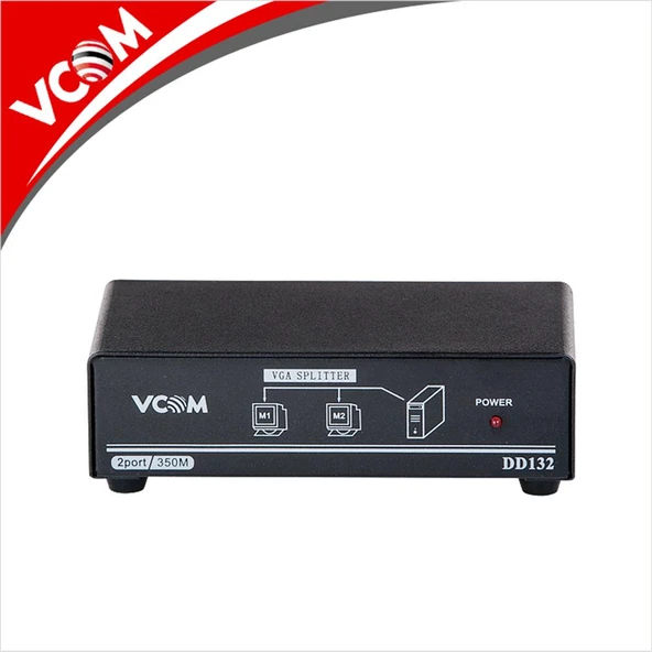 Vcom DD132 1-2 Port 350MHZ Metal Vga Splitter ürün görseli