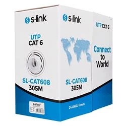 S-link SL-CAT608 305mt Utp Cat6 Kablo 24awg - Resim 2