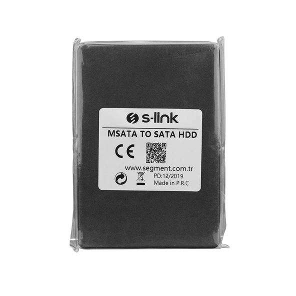 S-link MSATA TO SATA Harici 2.5" Siyah Hdd Kutusu