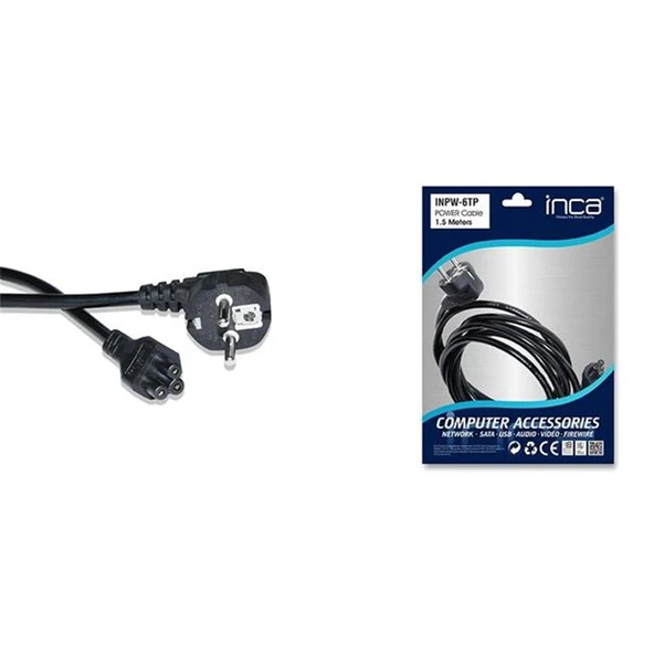 Inca INPW-6TP 1,5mt Notebook Power Kablo ürün görseli 1