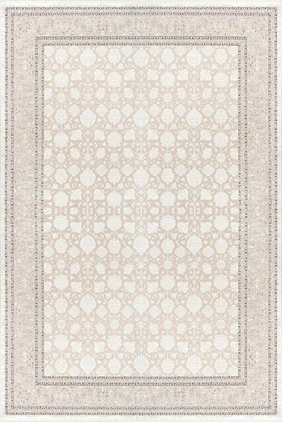 Pastel Halı Rönesans 76208 075 Bej Krem Viskon Akrilik Salon Oturma Yatak Odası Halısı ürün görseli 1