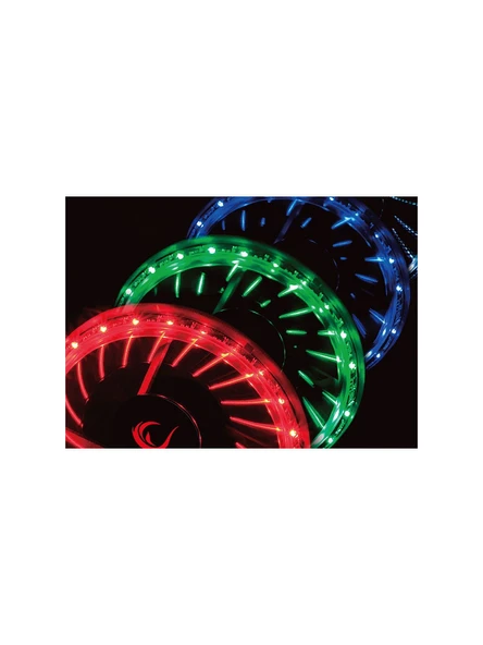 Rampage JBT-21 120-120-25mm 21adet RGB Ledli Kasa Fanı - 4