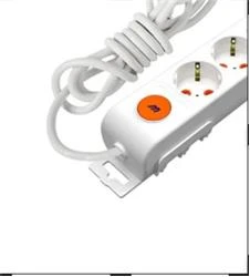 Mutlusan Rı-Tech 2li 1Mt AnahtarTopraklı  Grup Priz  (001 175 220002 01 00) - Resim 2