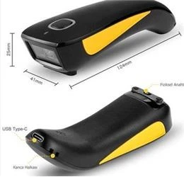 Tiger Perkon BS92 2D Karekod Bluetooth+2.4 Ghz Kablosuz Barkod Okuyucu - Resim 2