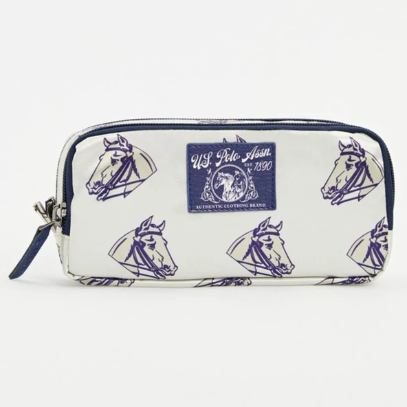 U.S. Polo Assn. Çift Bölmeli Kalemlik Krem PLKLK23299 ürün görseli