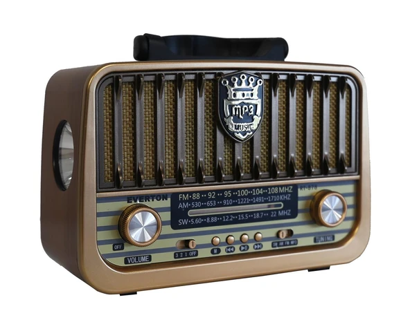 Everton Rt-878 Bluetooth (El Feneri) Fm-Usb-Tf-Aux Şarjlı Nostaljik Radyo ürün görseli