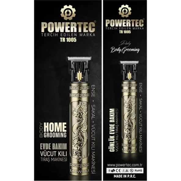 Powertec Tr-1005 Evde Bakım Vücut Kılı Tıraş Makinesi ürün görseli 1
