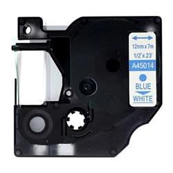 DYMO D1 Beyaz-Mavi Yedek Şerit 12mm x 7mt 45014 - Resim 2