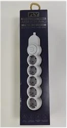 Fly 3394-01 5li 2mt Anahtarlı  Akım Korumalı Priz 2500w - 3