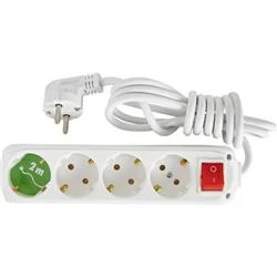 Almera 4lü 2mt Anahtarlı Topraklı Priz (9240202) - 2