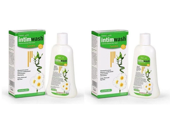 Dermolife Intim Wash Sensitive 200 ml (2adet)