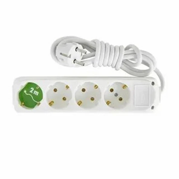 Almera 4lü 2mt Topraklı Priz (9240102) ürün görseli 1