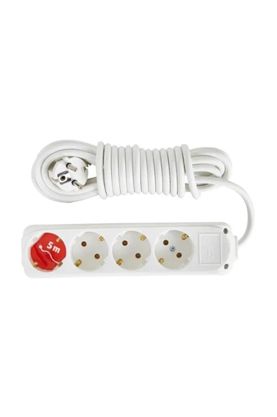 Almera 4lü 5mt Topraklı Priz (9240105) ürün görseli 1