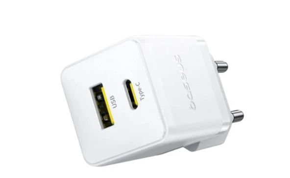 Baseus Palm Hızlı Şarj Aleti C+U 30W EU Beyaz (P1011160A213-00) ürün görseli