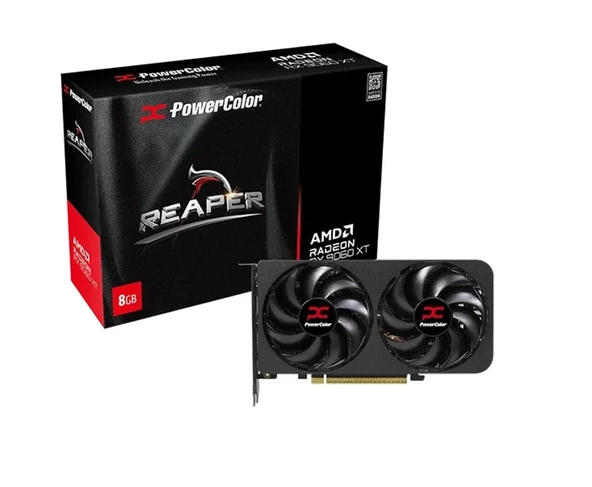 Powercolor Reaper Radeon RX9060XT 8G-A 8Gb Gddr6 128Bit Gaming (Oyuncu) Ekran Kartı ürün görseli
