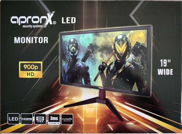 Apronx APX-NW19 900p 19" Led Vga+Hdmi Monitor ürün görseli