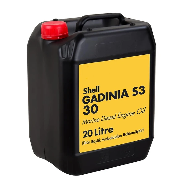 SHELL GADINIA S3 30 BİDON 20 LİTRE (Büyük Ambalajdan Bölünmüştür) ürün görseli 1