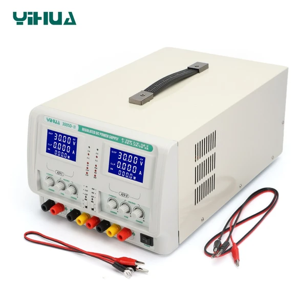 WellHise Yıhua 3005D-II 0-30V 0-5A Programlanabilir Çift Çıkışlı Dijital Regüleli Güç Kaynağı