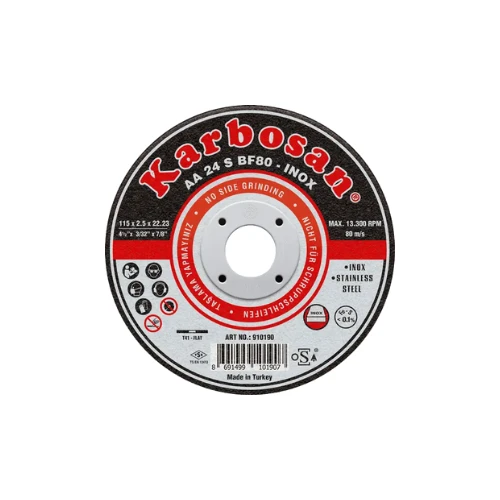 KARBOSAN İNOX THİNLİNE DÜZ 115  X 1.0 X 22 (25 adet) ürün görseli