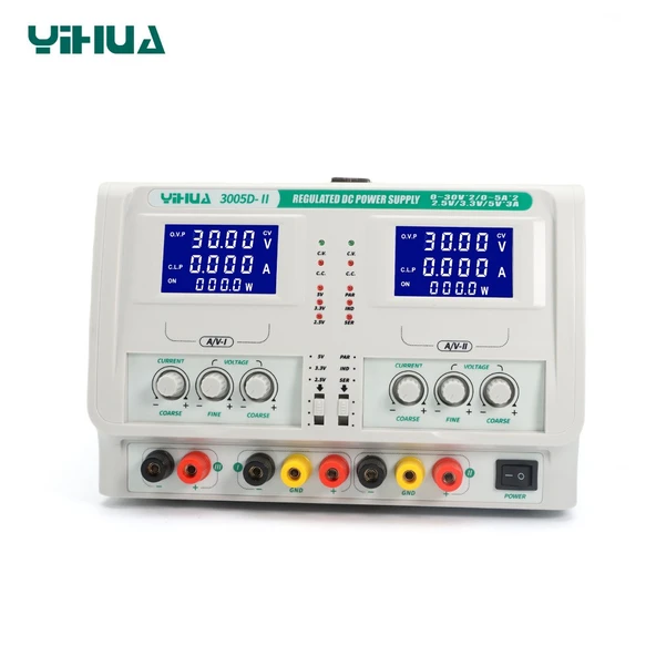 WellHise Yıhua 3005D-II 0-30V 0-5A Programlanabilir Çift Çıkışlı Dijital Regüleli Güç Kaynağı - 3
