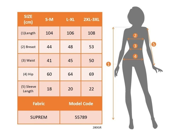 Kadın Kısa Yarasa Kollu Yuvarlak Yaka Beli Büzgülü Süprem Elbise - Resim 6