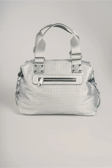 Monalisa Home CCS  17690 Lüks Gösterişli Gri Renk Silver Çanta - Resim 2