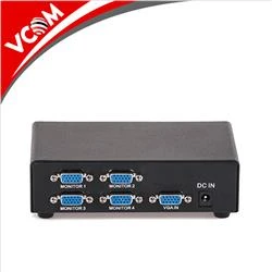 Vcom DD134 1-4 Port 350MHZ Metal Vga Splitter - Resim 4