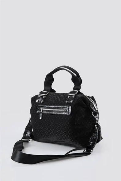 Monolisa Home CCS 17681 Lüks Gösterişli Siyah Renk El  Kol Çantası - Resim 3