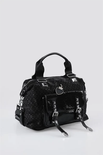 Monolisa Home CCS 17681 Lüks Gösterişli Siyah Renk El  Kol Çantası - Resim 2