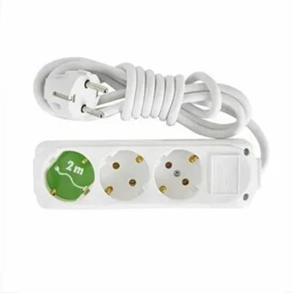 Almera 3lü 2mt Topraklı Priz (9230102) ürün görseli 1