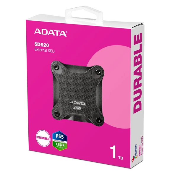 Adata 1Tb SD620 Siyah Taşınabilir Usb 3.2 Gen2 Ssd Harici Disk - Resim 2