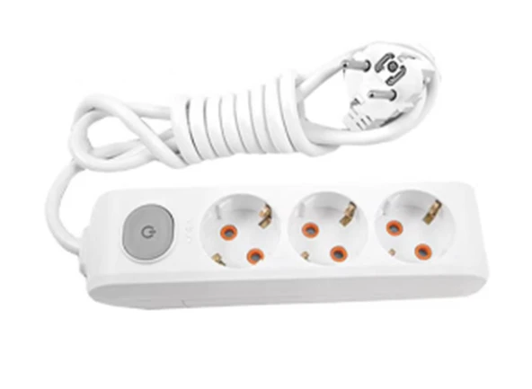 Viko Multi-Let VM35ANH 3lü 5mt Piriz Anahtarlı Topraklı Kablolu ürün görseli 1