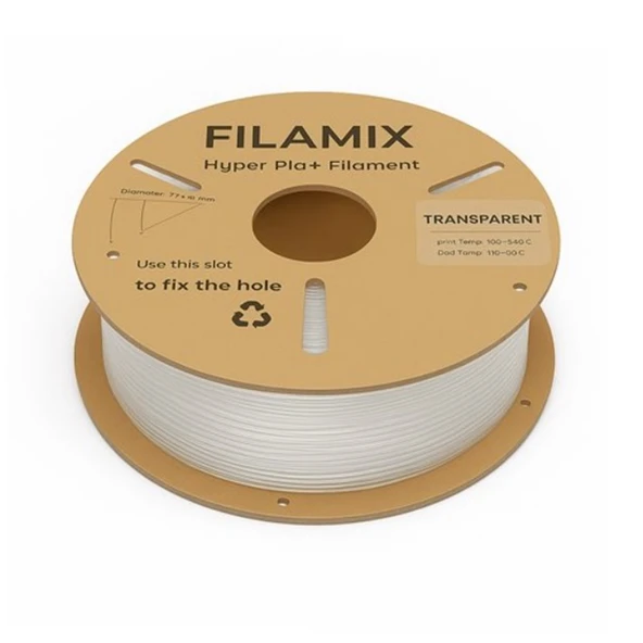 Filamix Hyper Pla Filament Şeffaf - Urhanshop Gönderimli - 3