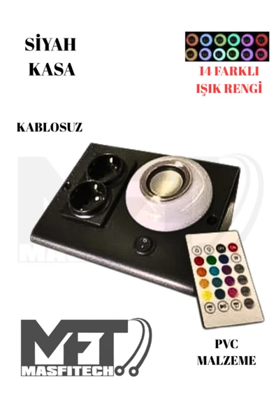 Masfitech Dolap Ve Tezgah Altı Bluetooth Müzik Çalar Prizmatik Venüs Uzatma (UZATMA KABLOSU DÂHİL DEĞİLDİR)