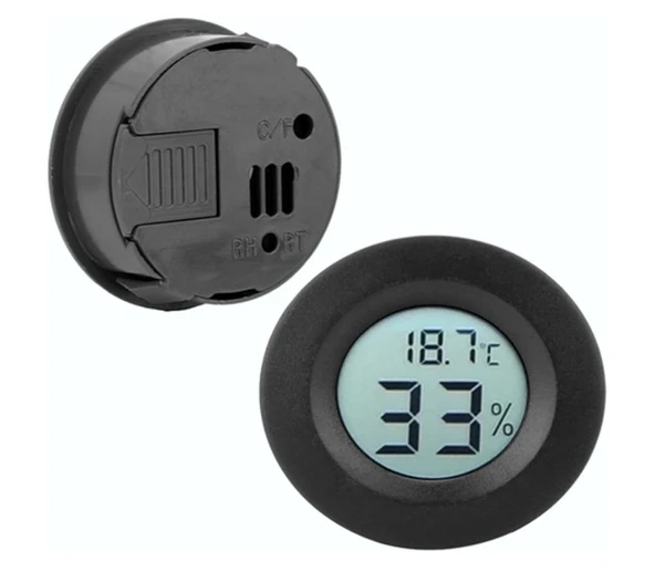 WellHise TPM-13 Gömme Tipi Mini Termometre Nem Ölçer Probsuz - 2